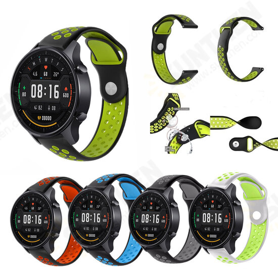 22mm Stomata Silicone Smart Watch Band For Xiaomi Watch Color Non-original 22mm Stomata Silicone Smart Watch Band For Xiaomi Watch Color Non-original