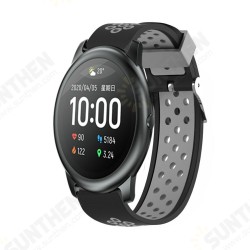 22mm Two-color Breathable Pin Buckle Silicone Smart Watch Band Replacement Strap For Xiaomi Solar Non-original 22mm Two-color Breathable Pin Buckle Silicone Smart Watch Band Replacement Strap For Xiaomi Solar Non-original