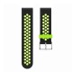 22mm Two-color Breathable Pin Buckle Silicone Smart Watch Band Replacement Strap For Xiaomi Solar Non-original