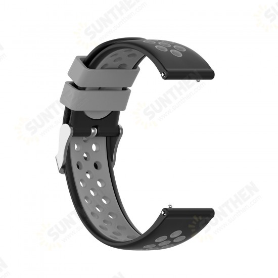 22mm Two-color Buckle Strap Stoma Silicone Replacement Strap For Amazfit GTR 47MM 22mm Two-color Buckle Strap Stoma Silicone Replacement Strap For Amazfit GTR 47MM