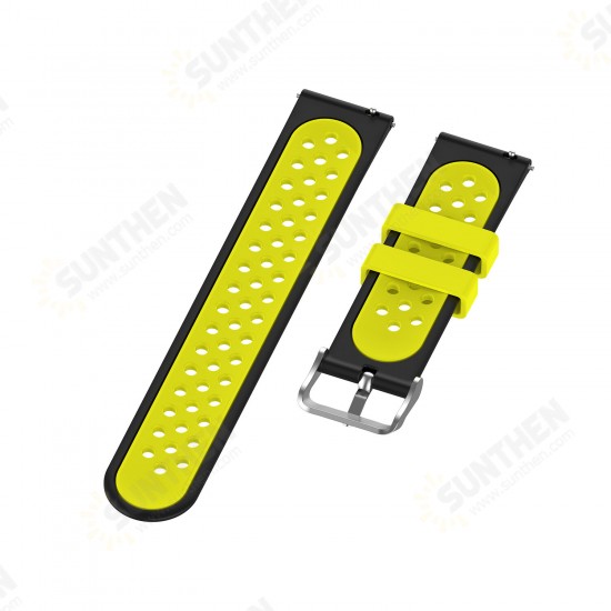 22mm Two-color Buckle Strap Stoma Silicone Replacement Strap For Amazfit GTR 47MM 22mm Two-color Buckle Strap Stoma Silicone Replacement Strap For Amazfit GTR 47MM
