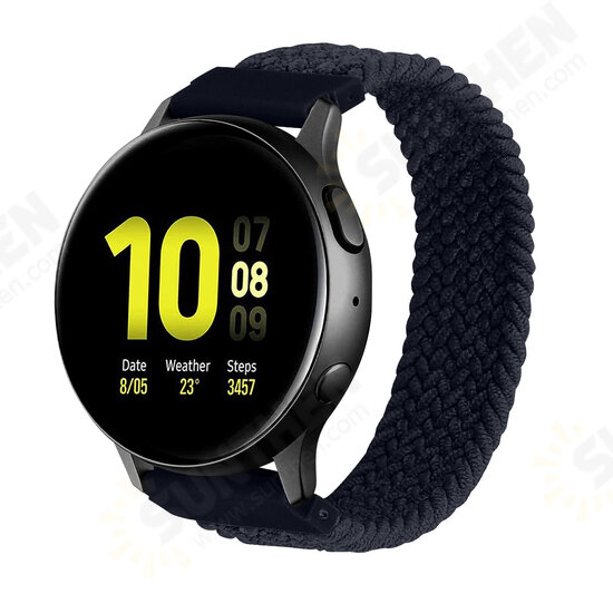 22mm Universal Nylon Braided Replacement Strap Smart Watch Band For Samsung Galaxy Watch 3 45MM/Samsung Galaxy Watch 46MM 22mm Universal Nylon Braided Replacement Strap Smart Watch Band For Samsung Galaxy Watch 3 45MM/Samsung Galaxy Watch 46MM