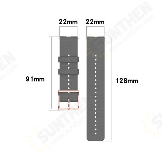 22mm Universal Watch Band Silicone Watch Strap Replacement for Samsung Galaxy Watch / HUWatch GT 22mm Universal Watch Band Silicone Watch Strap Replacement for Samsung Galaxy Watch / HUWatch GT
