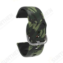 22mm Width Colorful Painting Comfortable Silicone Watch Band Strap Replacement for LS05S