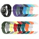 22mm Width Universal Pure Sport Soft Silicone Watch Band Strap Replacement for Samsung Galaxy Watch 3 45mm Solar LS05 Amazfit GTR 47mm