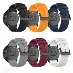 24mm Twill Silicone Replacement Strap Smart Watch Band for Sunnto 9
