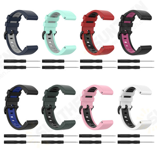 26MM Colorful Watch Strap for Garmin Fenix 6X Smart Watch 26MM Colorful Watch Strap for Garmin Fenix 6X Smart Watch