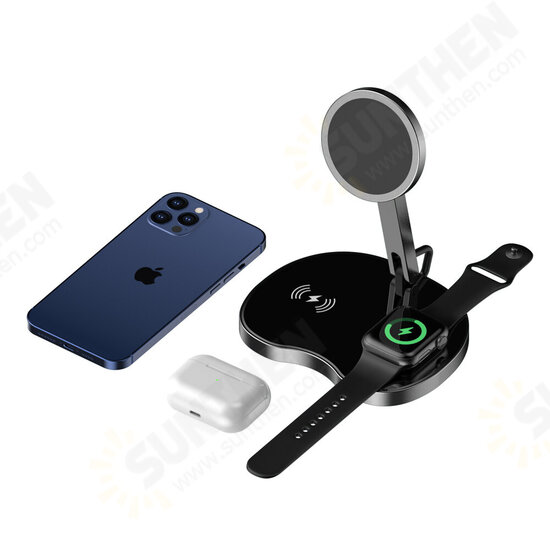 3 in 1 Magnetic Wireless Charger Charging Station for iPhone 12 Pro Max for Apple Watch Airpods 3 in 1 Magnetic Wireless Charger Charging Station for iPhone 12 Pro Max for Apple Watch Airpods