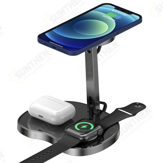 3 in 1 Magnetic Wireless Charger Charging Station for iPhone 12 Pro Max for Apple Watch Airpods 3 in 1 Magnetic Wireless Charger Charging Station for iPhone 12 Pro Max for Apple Watch Airpods