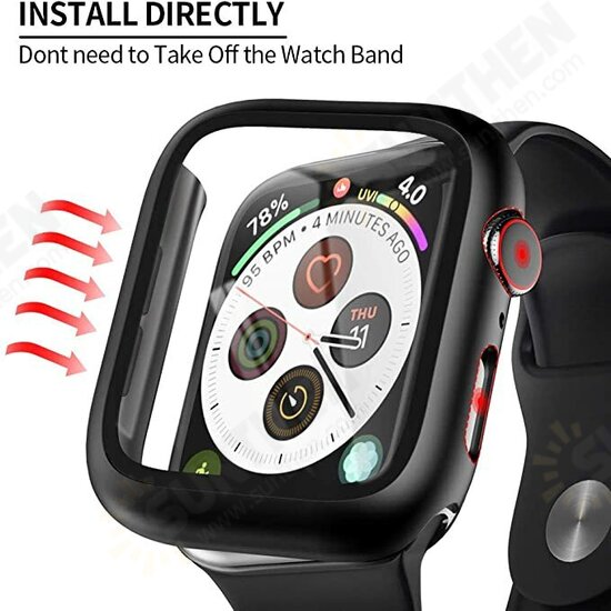 40mm/44mm Tempered Glass Screen Protector & Hard PC Bumper Cover For Apple Watch Series 6/ SE/Series 5/ Series 4 40mm/44mm Tempered Glass Screen Protector & Hard PC Bumper Cover For Apple Watch Series 6/ SE/Series 5/ Series 4