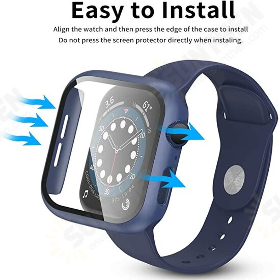 40mm/44mm Tempered Glass Screen Protector & Hard PC Bumper Cover For Apple Watch Series 6/ SE/Series 5/ Series 4 40mm/44mm Tempered Glass Screen Protector & Hard PC Bumper Cover For Apple Watch Series 6/ SE/Series 5/ Series 4