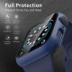 40mm/44mm Tempered Glass Screen Protector & Hard PC Bumper Cover For Apple Watch Series 6/ SE/Series 5/ Series 4