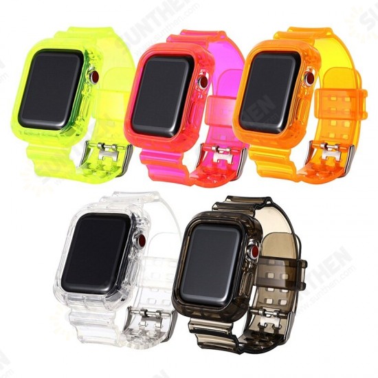 44mm Transparent Watch Band Silicone Watch Strap for Apple iWatch