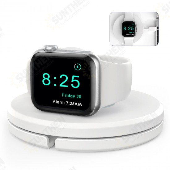 75° Standing Dock Charge Charger Cable Storage for Apple Watch 1-6 SE