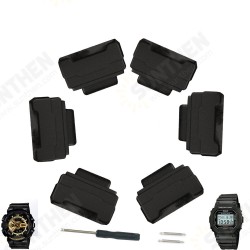 Adapter Rubber Connector for Casio G-Shock Nylon 16mm Watch Band with Gift Tool