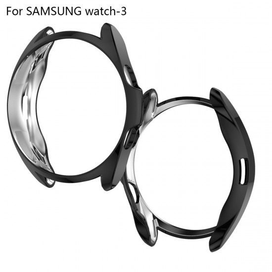 Anti-Scratch Shockproof Plating Soft TPU Watch Case Cover for Samsung Galaxy Watch3 41MM R850/ 45MM R840