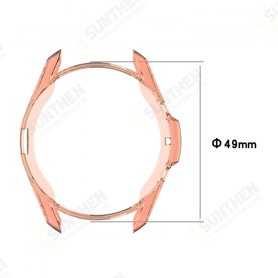 Anti-Scratch Shockproof Plating Soft TPU Watch Case Cover for Samsung Galaxy Watch3 41MM R850/ 45MM R840