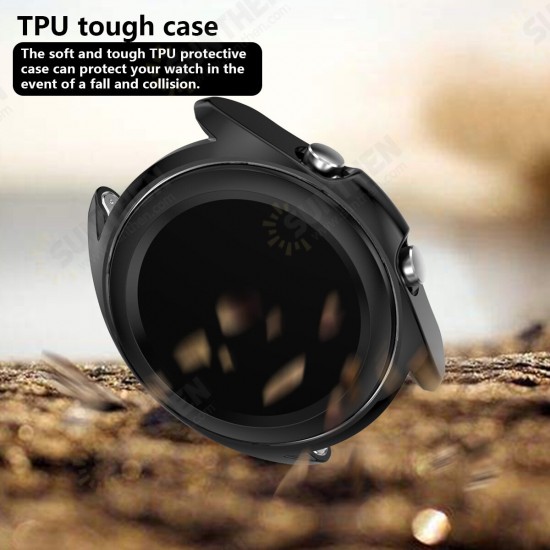 Anti-Scratch Shockproof Plating Soft TPU Watch Case Cover for Samsung Galaxy Watch3 41MM R850/ 45MM R840