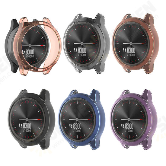 Anti-Scratch Shockproof Transparent Soft TPU Watch Case Cover for Garmin Vivomove 3 / Garmin Move3 Anti-Scratch Shockproof Transparent Soft TPU Watch Case Cover for Garmin Vivomove 3 / Garmin Move3