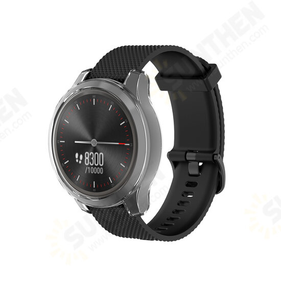 Anti-Scratch Shockproof Transparent Soft TPU Watch Case Cover for Garmin Vivomove 3 / Garmin Move3 Anti-Scratch Shockproof Transparent Soft TPU Watch Case Cover for Garmin Vivomove 3 / Garmin Move3