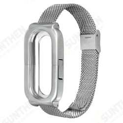 Anti-lost Design Mesh Stainless Steel Watch Band for Xiaomi Miband 3 Non-original Anti-lost Design Mesh Stainless Steel Watch Band for Xiaomi Miband 3 Non-original