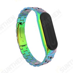 Anti-lost Watch Band Stainless Steel Fold Buckle Bracelet for Xiaomi Mi Band3 Non-original Anti-lost Watch Band Stainless Steel Fold Buckle Bracelet for Xiaomi Mi Band3 Non-original