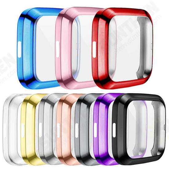 Anti-scratch TPU Colorful Full Cover Watch Case Watch Cover for Fitbit Versa 2 Smart Watch