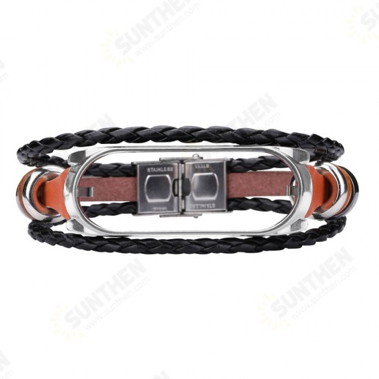 Buckle Metal Ethnic Style Beaded Retro Strap Smart Watch Band For Xiaomi Mi Band 5 Non-original