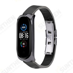 Buckle Shell Double Button Butterfly Buckle Replacement Strap Smart Watch Band For Xiaomi Mi Band 5 Non-original