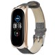 Buckle Style Denim Pattern Retro Replacement Leather Strap Smart Watch Band For Xiaomi Mi Band 5 Non-original