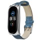 Buckle Style Denim Pattern Retro Replacement Leather Strap Smart Watch Band For Xiaomi Mi Band 5 Non-original