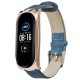 Buckle Style Denim Pattern Retro Replacement Leather Strap Smart Watch Band For Xiaomi Mi Band 5 Non-original