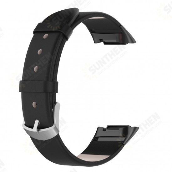 Business Comfortable Genuine Leather Watch Band Strap Replacement for Fitbit Charge 5 Smart Watch Business Comfortable Genuine Leather Watch Band Strap Replacement for Fitbit Charge 5 Smart Watch