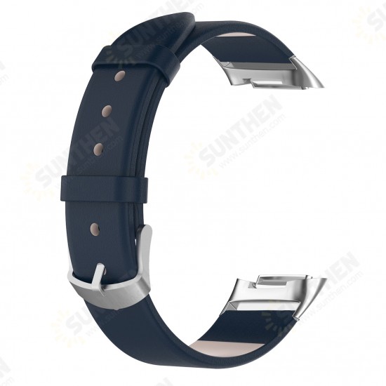 Business Comfortable Genuine Leather Watch Band Strap Replacement for Fitbit Charge 5 Smart Watch Business Comfortable Genuine Leather Watch Band Strap Replacement for Fitbit Charge 5 Smart Watch