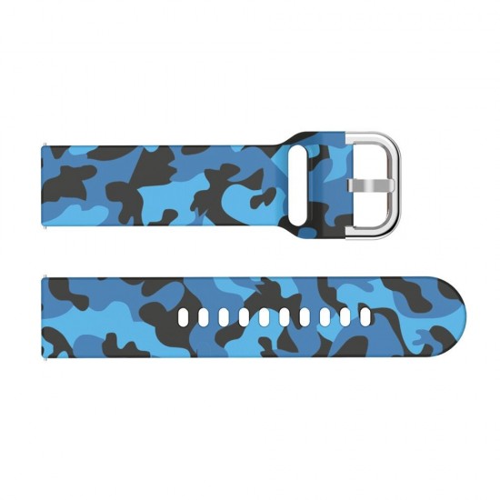 Camouflage Printed Silicone Watch Strap for LS05 Solar Smart Watch