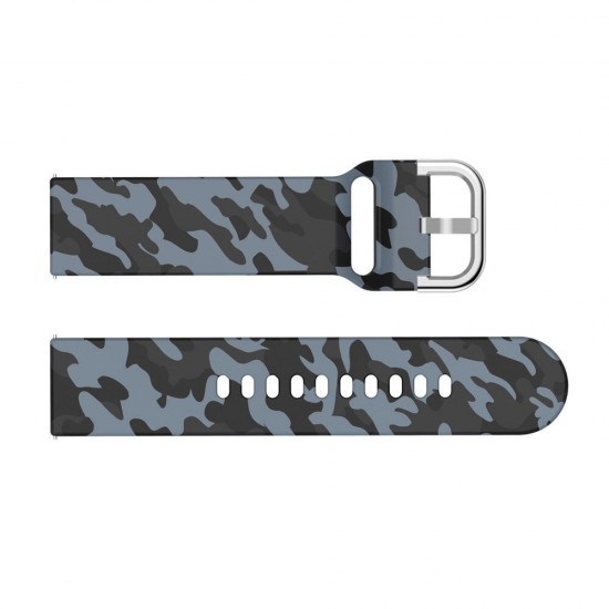 Camouflage Printed Silicone Watch Strap for LS05 Solar Smart Watch