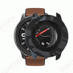 Camouflage Soft Silicone Watch Case Cover Watch Cover Screen Protector for AMAZFIT GTR 47mm