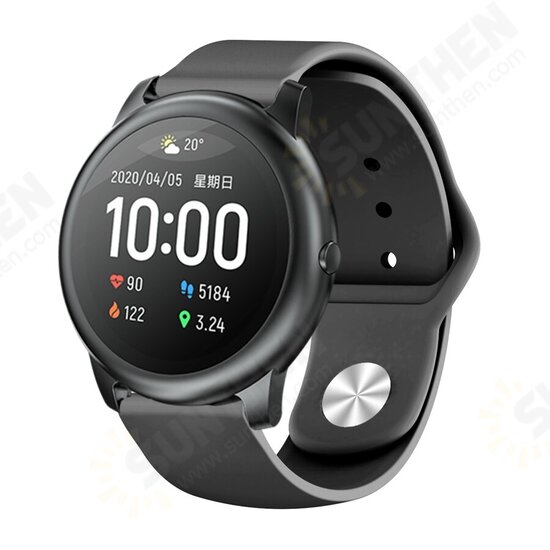 Colorful Reverse Buckle Silicone Replacement Watch Strap for Solar LS05 Smart Watch