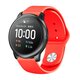 Colorful Reverse Buckle Silicone Replacement Watch Strap for Solar LS05 Smart Watch