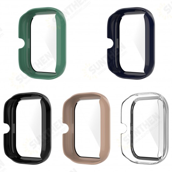 Colorful Shockproof Anti-Scratch PC + HD Clear Tempered Glass Full Cover Watch Case Cover for Huami Amazfit GTS 2 Mini