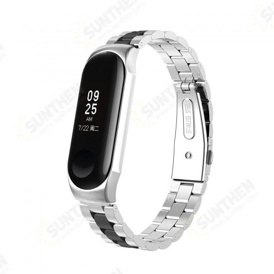 Colorful Stainless Steel Watch Band Replacement Watch Strap for Xiaomi mi band 3/4 Non-original