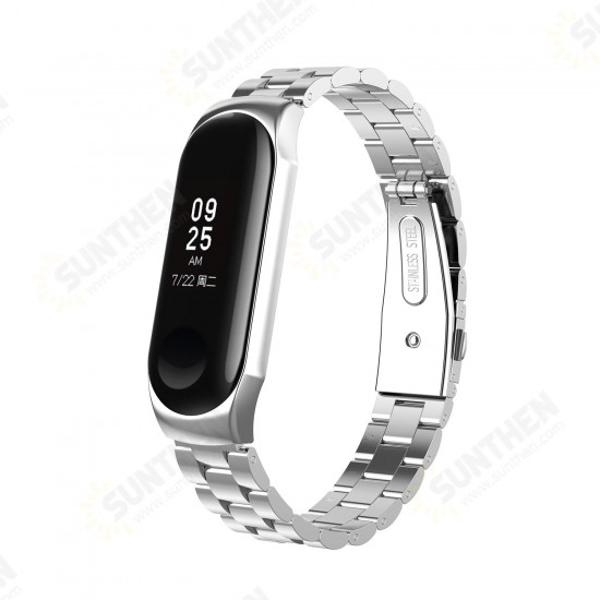 Colorful Stainless Steel Watch Band Replacement Watch Strap for Xiaomi mi band 3/4 Non-original