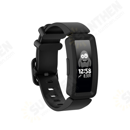 Colorful Watch Band with Cover Case for Fitbit Ace 2 Inspire HR Smart Watch