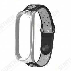 Comfortable Breathable Silicone Watch Band Strap Replacement for Xiaomi Mi Band 6 / Mi Band 5 Non-Original
