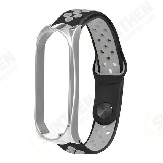 Comfortable Breathable Silicone Watch Band Strap Replacement for Xiaomi Mi Band 6 / Mi Band 5 Non-Original Comfortable Breathable Silicone Watch Band Strap Replacement for Xiaomi Mi Band 6 / Mi Band 5 Non-Original