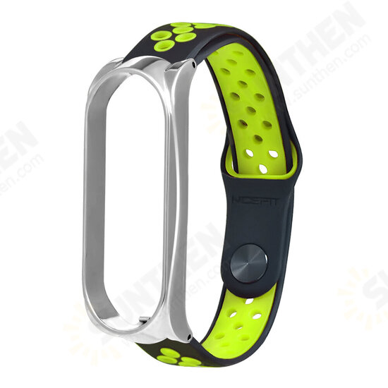 Comfortable Breathable Silicone Watch Band Strap Replacement for Xiaomi Mi Band 6 / Mi Band 5 Non-Original Comfortable Breathable Silicone Watch Band Strap Replacement for Xiaomi Mi Band 6 / Mi Band 5 Non-Original