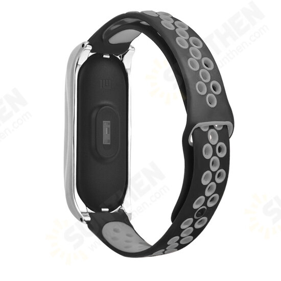 Comfortable Breathable Silicone Watch Band Strap Replacement for Xiaomi Mi Band 6 / Mi Band 5 Non-Original Comfortable Breathable Silicone Watch Band Strap Replacement for Xiaomi Mi Band 6 / Mi Band 5 Non-Original