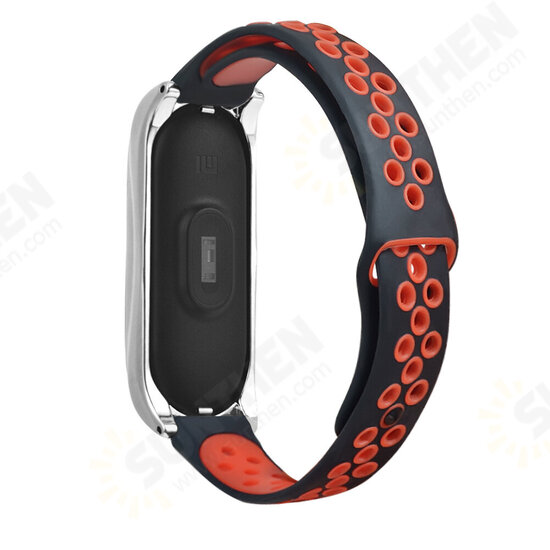 Comfortable Breathable Silicone Watch Band Strap Replacement for Xiaomi Mi Band 6 / Mi Band 5 Non-Original Comfortable Breathable Silicone Watch Band Strap Replacement for Xiaomi Mi Band 6 / Mi Band 5 Non-Original