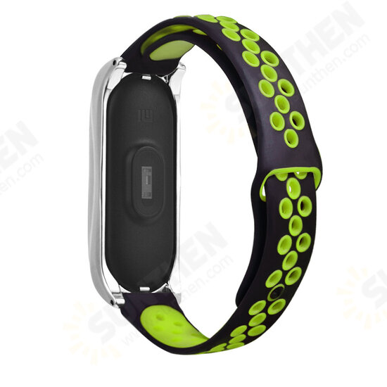 Comfortable Breathable Silicone Watch Band Strap Replacement for Xiaomi Mi Band 6 / Mi Band 5 Non-Original Comfortable Breathable Silicone Watch Band Strap Replacement for Xiaomi Mi Band 6 / Mi Band 5 Non-Original