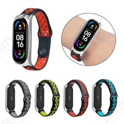 Comfortable Breathable Silicone Watch Band Strap Replacement for Xiaomi Mi Band 6 / Mi Band 5 Non-Original
